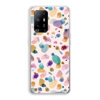Terrazzo Memphis Pink: Oppo A94 5G Transparant Hoesje