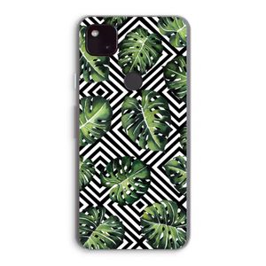 Geometrische jungle: Google Pixel 4a 5G Transparant Hoesje
