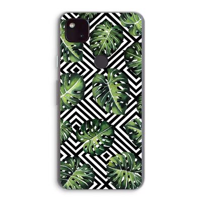 Geometrische jungle: Google Pixel 4a 5G Transparant Hoesje