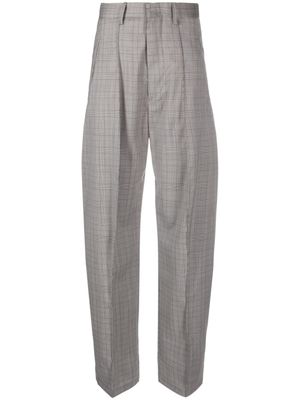 ISABEL MARANT pantalon de jogging fuselé Sopiavea à carreaux - Gris
