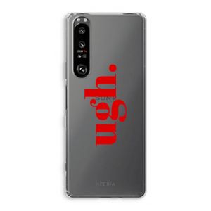 Ugh: Sony Xperia 1 III Transparant Hoesje