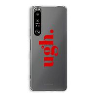 Ugh: Sony Xperia 1 III Transparant Hoesje