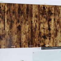 Hangkast Gerookte Eik en Wit 50 x 31 x 100 cm Bewerkt hout