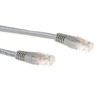 ACT IB9001 LSZH U/UTP CAT6 Patchkabel Grijs - 1 meter