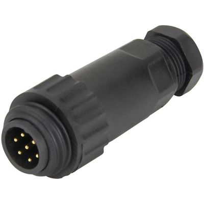 Weipu 814056 Ronde connector Stekker, recht Totaal aantal polen: 6 + PE Serie (ronde connectoren): WA 1 stuk(s)