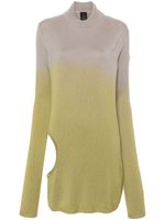 Moncler x Rick Owens cut-out jumper - Vert