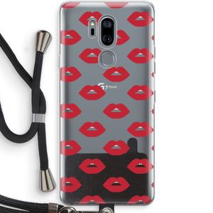 Lips: LG G7 Thinq Transparant Hoesje met koord