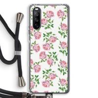 Kleine roosjes: Sony Sony Xperia 10 III Transparant Hoesje met koord