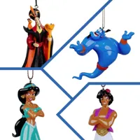 4x Kerstballen Aladdin Jasmine Geest Jafar Disney Ornament Kurt S. Adler