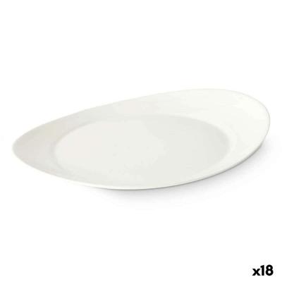 Eetbord Vivalto LYBP-120 LYBP-120 Wit Opaal glas 30,5 x 3 x 26 cm (18 Stuks)