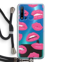 Bite my lip: Huawei P20 Lite (2019) Transparant Hoesje met koord
