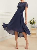 Lace Elegant Plain Dress - thumbnail