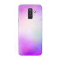 Clouds pastel: Samsung Galaxy A6 Plus (2018) Transparant Hoesje