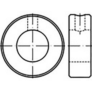 TOOLCRAFT TO-9985293 Stelringen DIN 705 Staal 5 stuk(s)