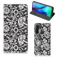 Motorola Moto G Pro Smart Cover Black Flowers - thumbnail