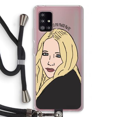 Mary Kate: Samsung Galaxy A51 5G Transparant Hoesje met koord