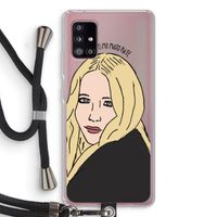 Mary Kate: Samsung Galaxy A51 5G Transparant Hoesje met koord