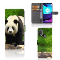 Motorola Moto E20 | E30 | E40 | Telefoonhoesje | Met pasjeshouder | Panda