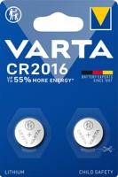 Varta CR2016 lithium knoopcel batterij 3V blister(2) - 3240352