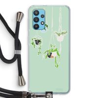 Hang In There: Samsung Galaxy A32 4G Transparant Hoesje met koord