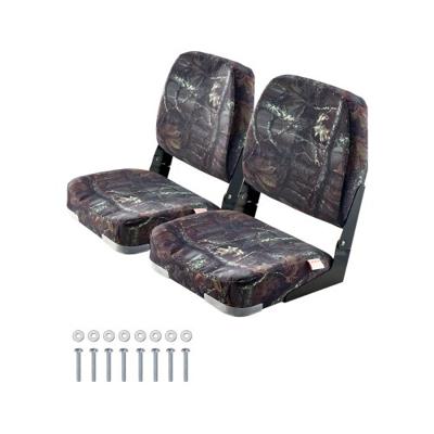 VEVOR Bootstoel met lage rugleuning Opvouwbaar Camouflage 2 stuks Camouflage