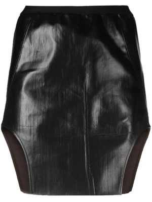 Rick Owens jupe mi-longue à taille haute - Noir