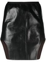 Rick Owens jupe mi-longue à taille haute - Noir