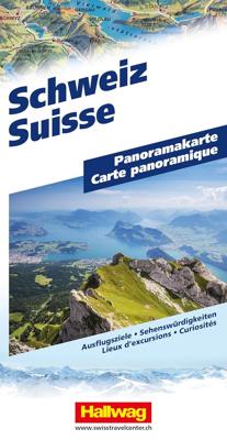 Wegenkaart - landkaart Zwitserland Panoramakaart | Hallwag