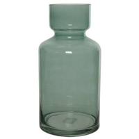 Decoris Vaas - groen - glas - 6L - 15 x 30 cm