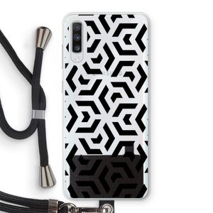 Crazy pattern: Samsung Galaxy A70 Transparant Hoesje met koord