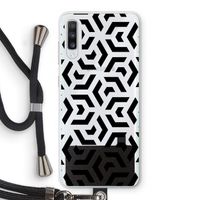 Crazy pattern: Samsung Galaxy A70 Transparant Hoesje met koord