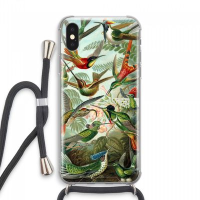 Haeckel Trochilidae: iPhone XS Max Transparant Hoesje met koord