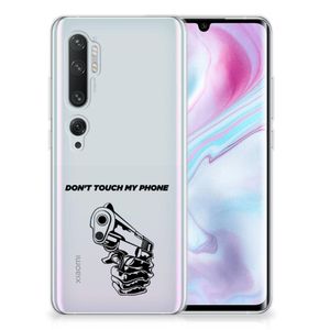 Xiaomi Mi Note 10 Pro Silicone-hoesje Gun Don't Touch My Phone