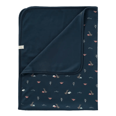 Fresk babydeken Rabbit mood indigo