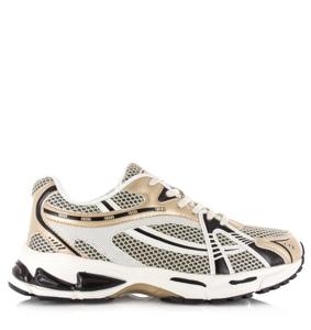 Sneakers Run Gold Mesh Dames
