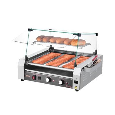 VEVOR Hot Dog Elektrische Grill Roller Grill Worst Grill Broodjeswarmer 2200W