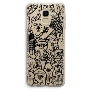 Vexx Black Mixtape: Samsung Galaxy J6 (2018) Transparant Hoesje
