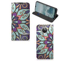 Nokia G10 | G20 Smart Cover Purple Flower