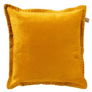 Dutch Decor - REBEL - Kussenhoes velvet 45x45 cm Golden Glow - geel