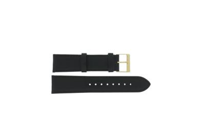Horlogeband Guess W1261G3 / Hendrix Leder Zwart 22mm