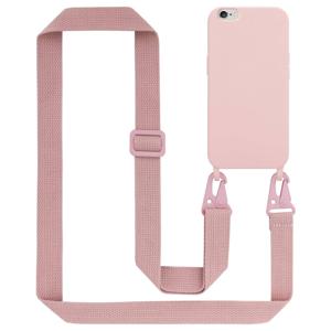 Cadorabo Mobiele telefoon ketting geschikt voor Apple iPhone 6 / 6S Hoesje in LIQUID ROZE - Silicone beschermhoes