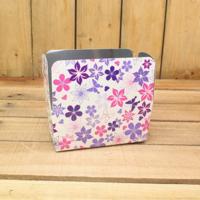 Bonbon doosjes - Chocolade doosje - Flower fantasy paars HOOG - 24 stuks