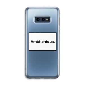 Ambitchious: Samsung Galaxy S10e Transparant Hoesje