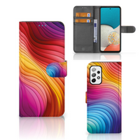 Book Case voor Samsung Galaxy A73 5G Regenboog - thumbnail