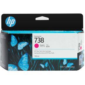 HP 738 130 ml magenta inktcartridge voor DesignJet