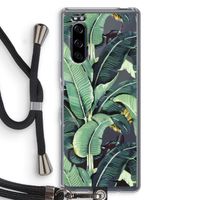 Bananenbladeren: Sony Xperia 5 Transparant Hoesje met koord