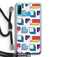 8-bit N°7: Huawei P30 Lite Transparant Hoesje met koord