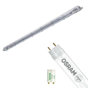 LED Waterdichte TL Armatuur met T8 Buis - Velvalux Strela - 150cm - Enkel - Koppelbaar - Waterdicht IP65 - OSRAM -