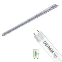 LED Waterdichte TL Armatuur met T8 Buis - Velvalux Strela - 150cm - Enkel - Koppelbaar - Waterdicht IP65 - OSRAM - - thumbnail