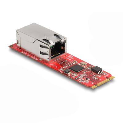 Delock 62985 Interface-converter [1x Gigabit-LAN (1/2.5 Gbit/s) - 1x M.2 Key B-stekker, M.2 Key M-stekker]